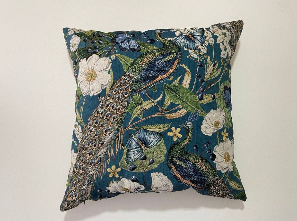 Gobelin Kissen pfau (68×68cm)