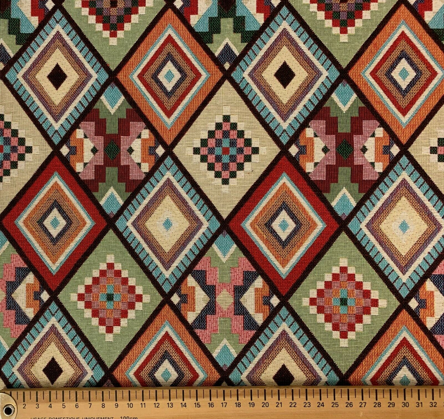 Gobelin stoffe Mosaikmuster