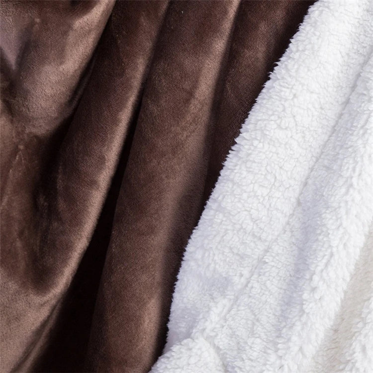 Kuscheldecke – Sherpa Coral Fleecedecke