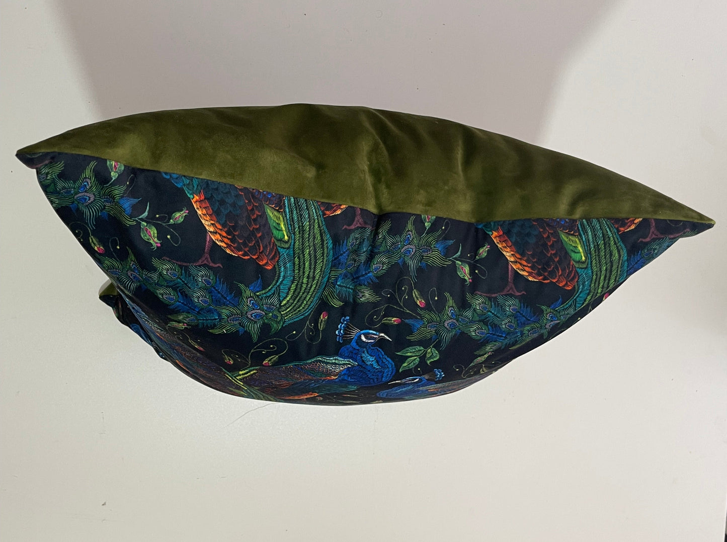 Digital samt kissen Pfau(68×68cm)