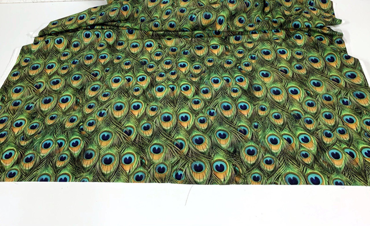 Digital baumwolle Schöne Federn vom Pfau