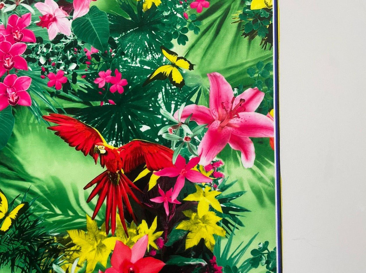 Digitalsamt Tropischer Regenwald mit Flora Fauna