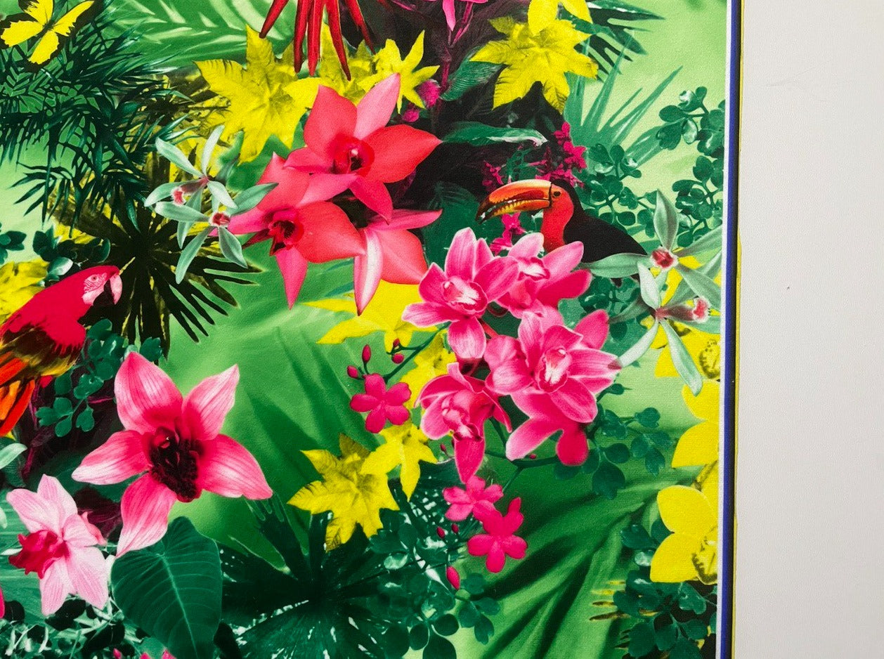 Digitalsamt Tropischer Regenwald mit Flora Fauna