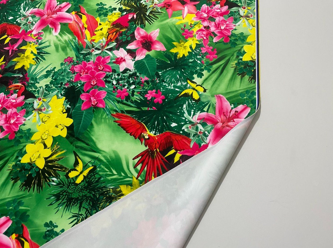 Digitalsamt Tropischer Regenwald mit Flora Fauna