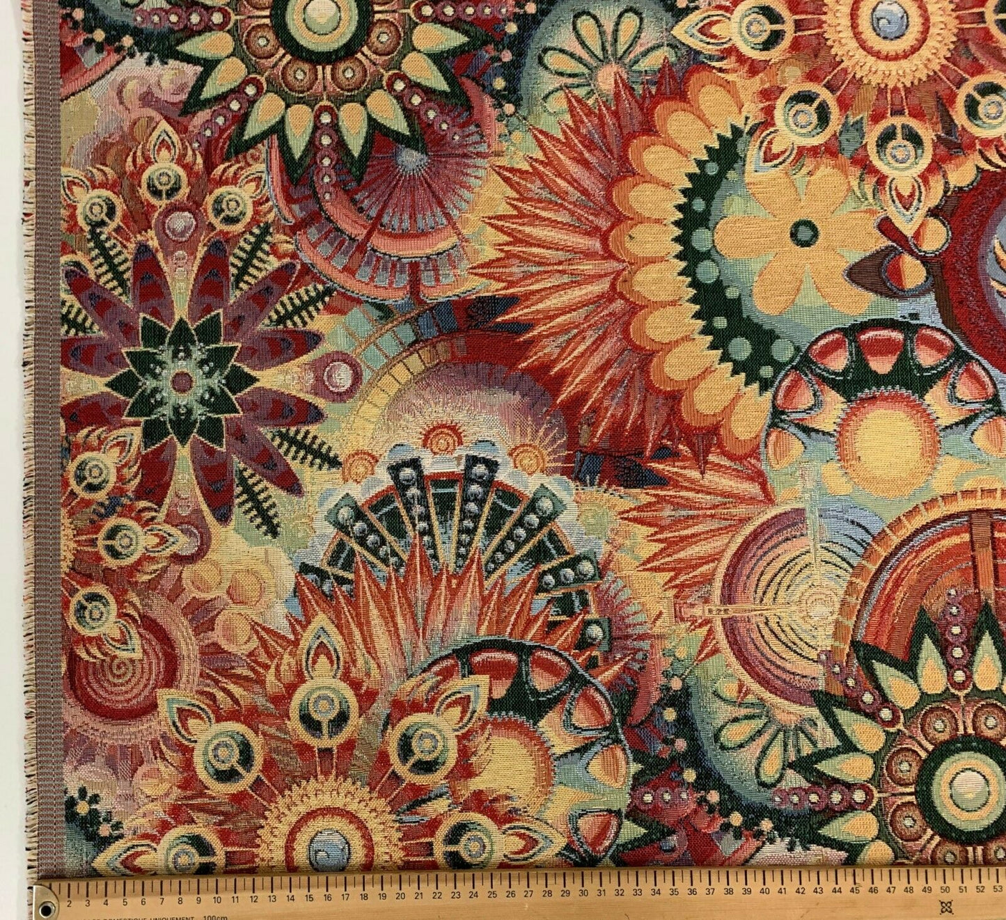Gobelin stoffe farbige Kreise