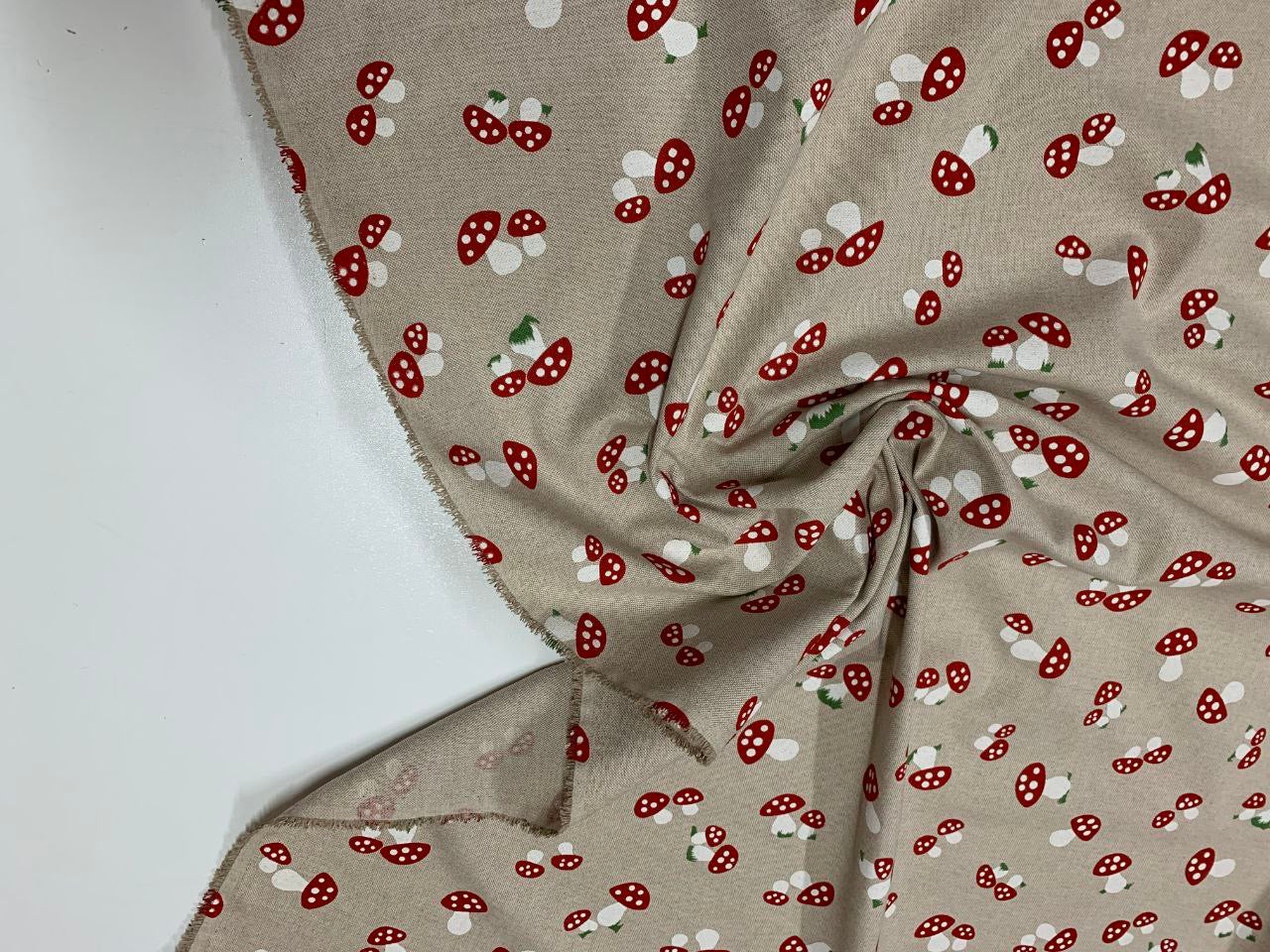 Ottoman Stoffe Mushrooms theme