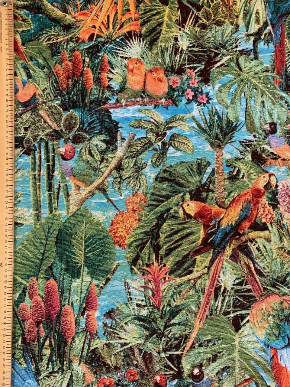 Äquatortiere und Papageiendesign Gobelinstoffe