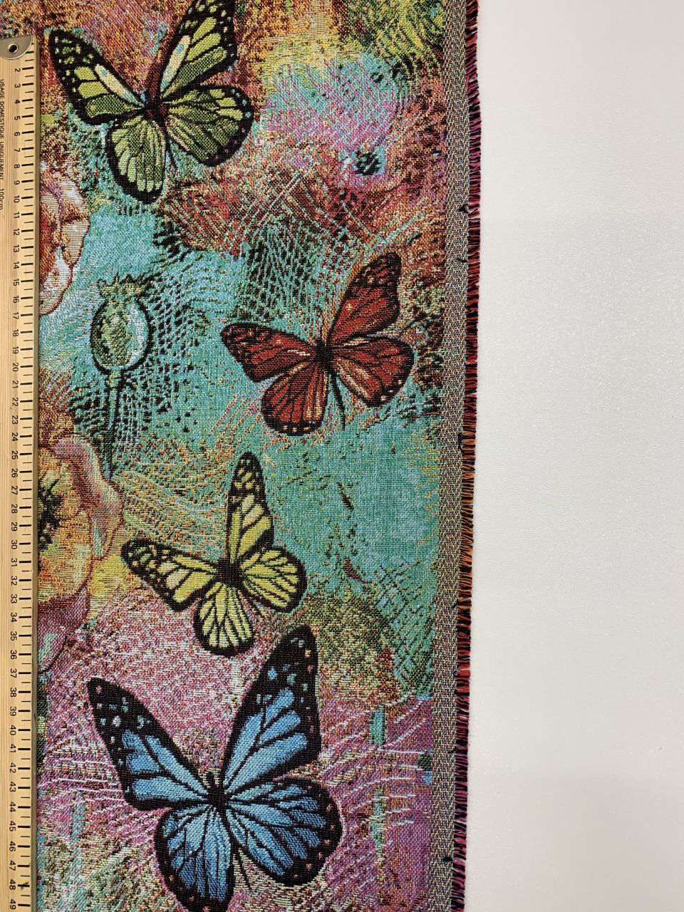 Gobelin Stoffe Schmetterlinge und Farben