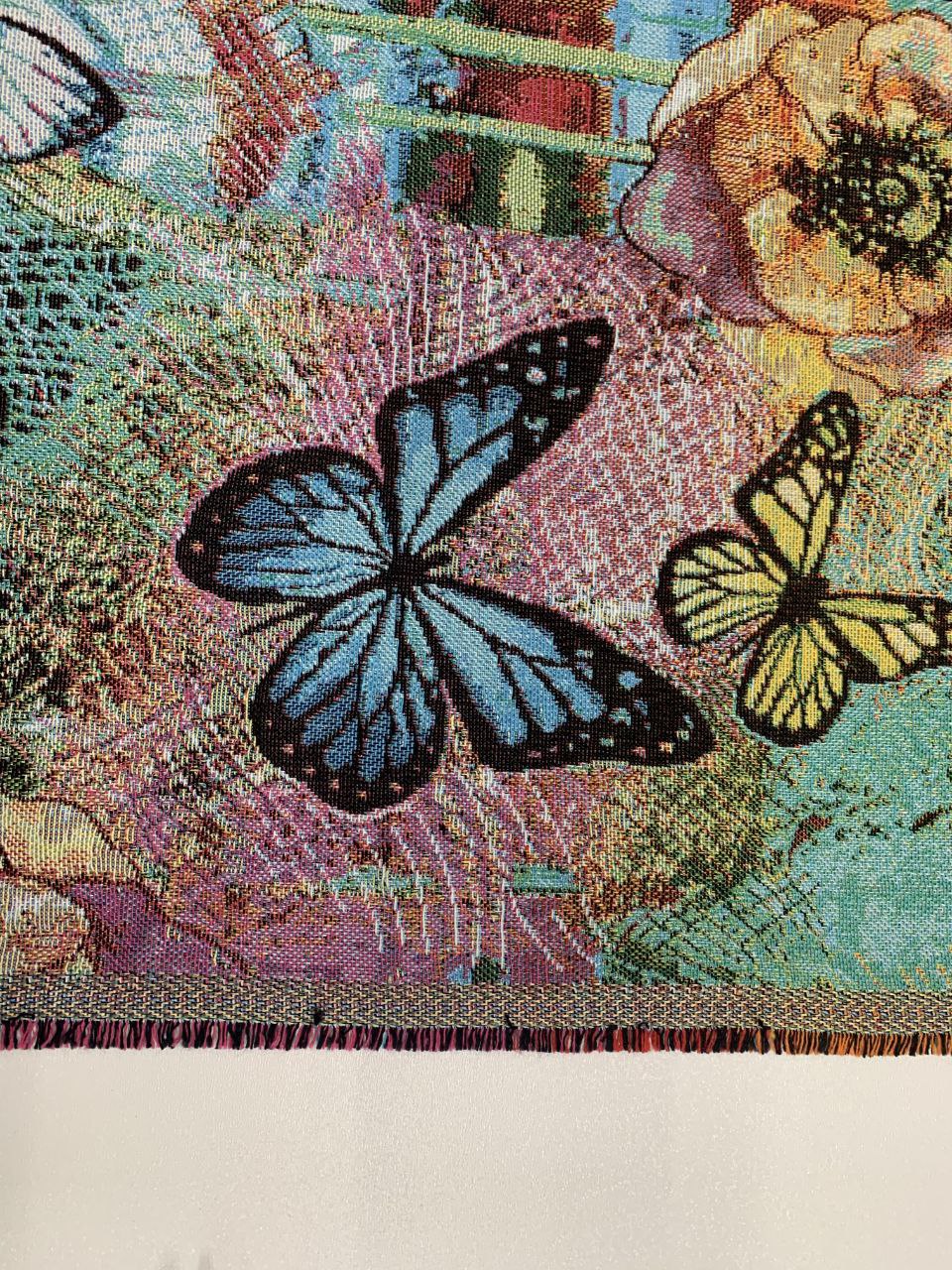 Gobelin Stoffe Schmetterlinge und Farben