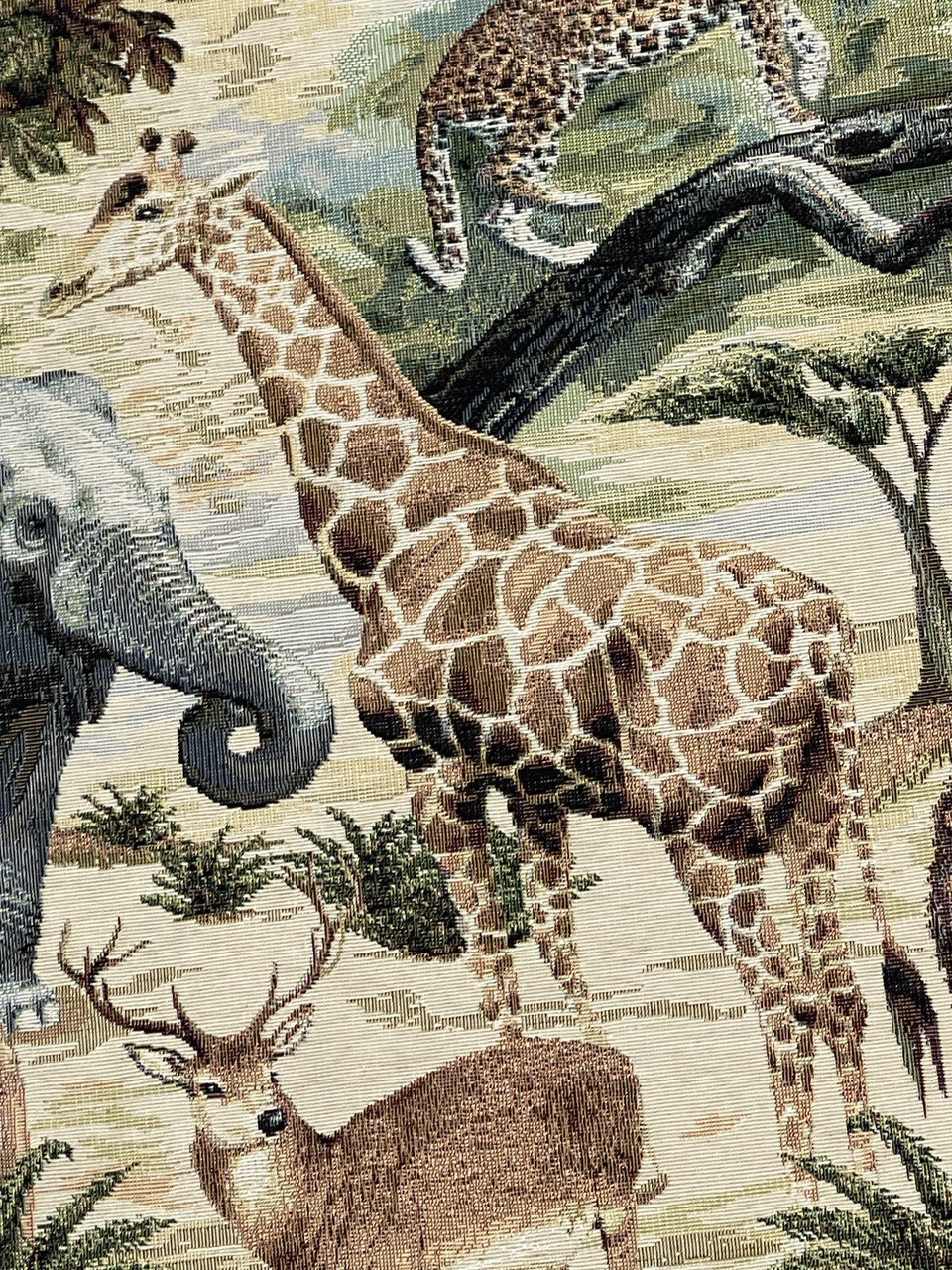 Gobelin Stoffe Safari Afrikanische Wüstensteppe