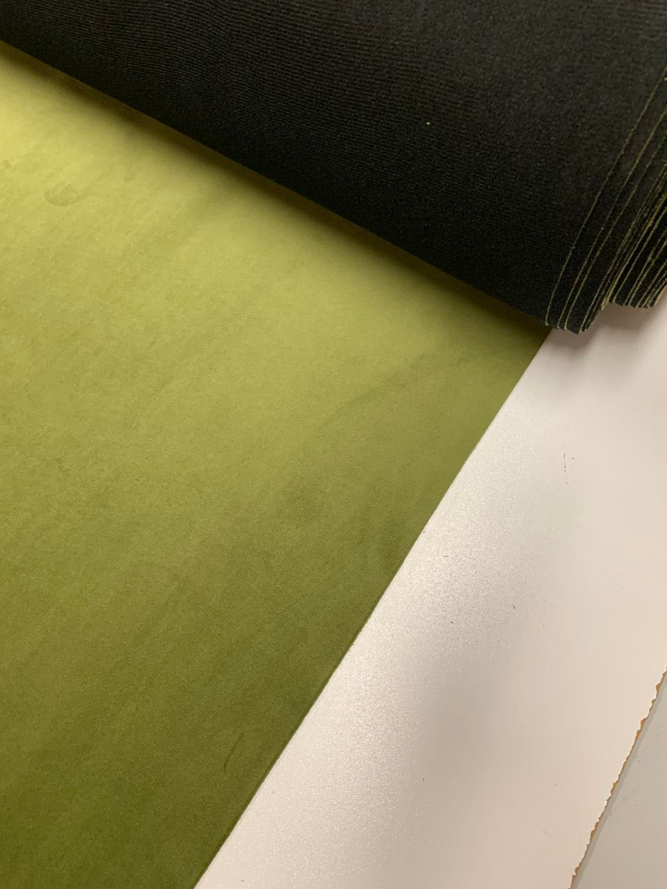 Samt Uni Grüne Farbe