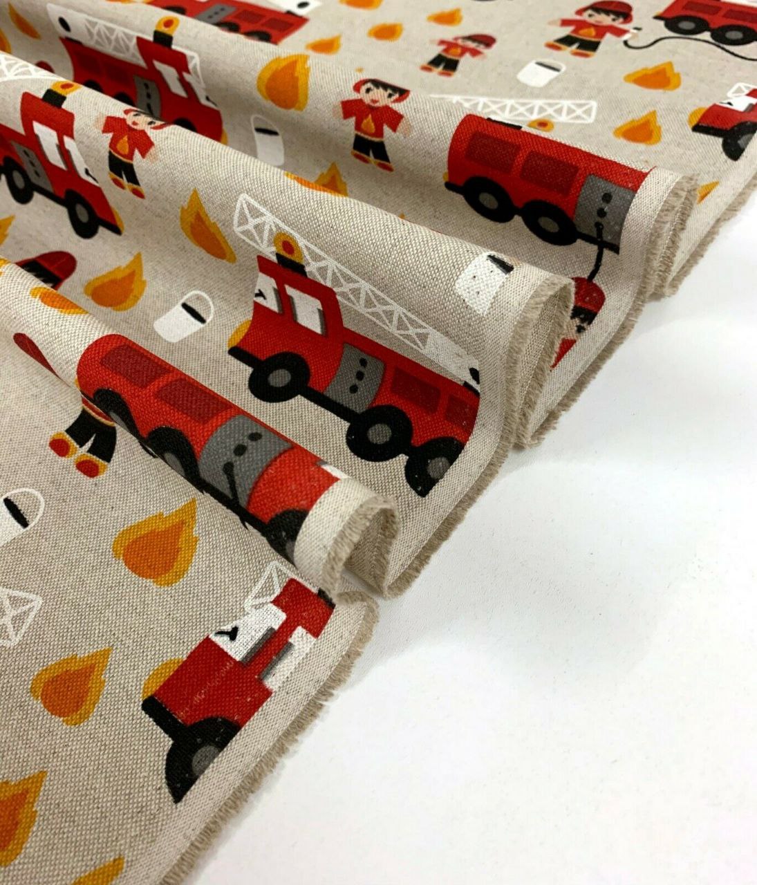 Ottoman Stoffe kleiner Feuerwehrmann