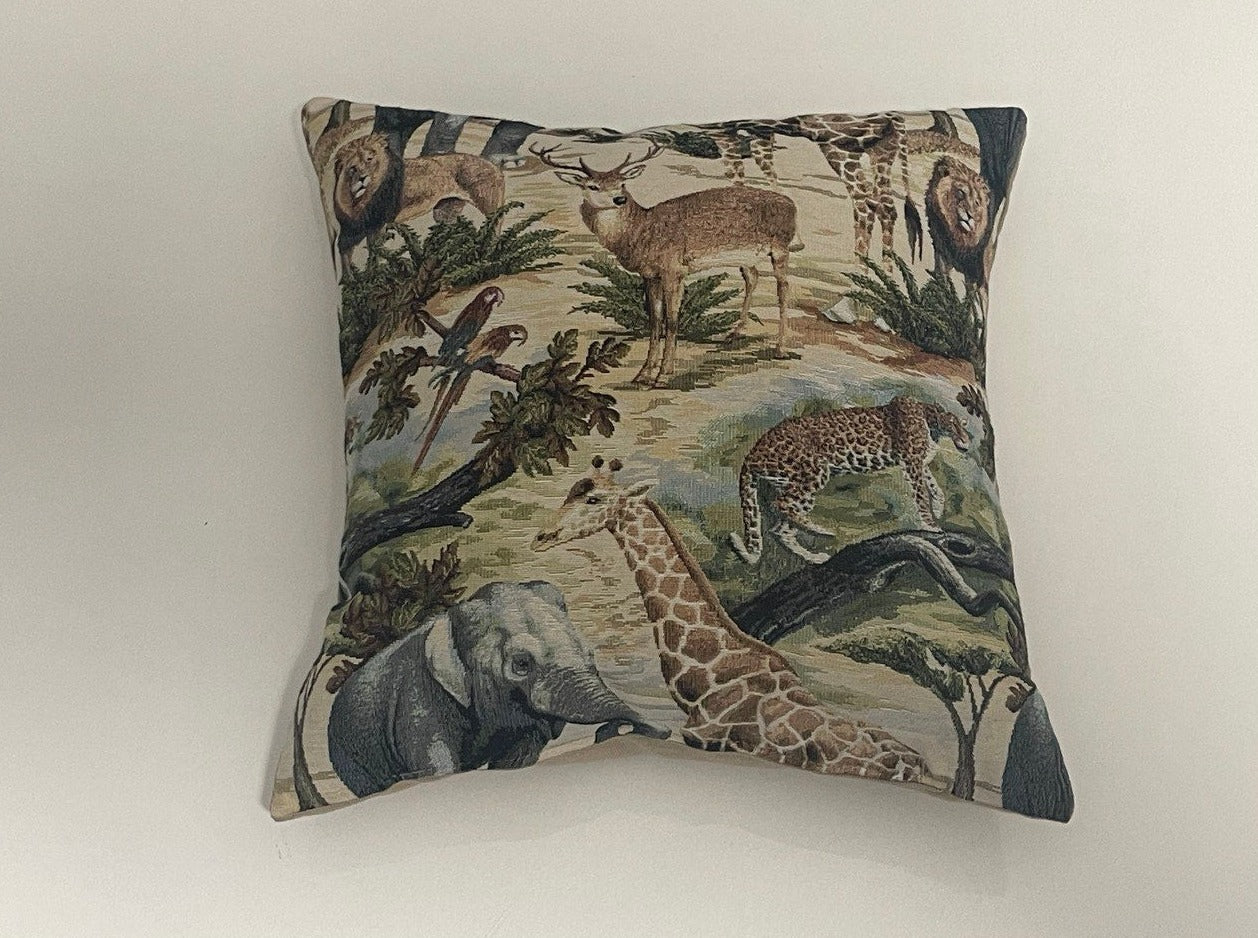 Gobelin Kissen Dschungeltiere