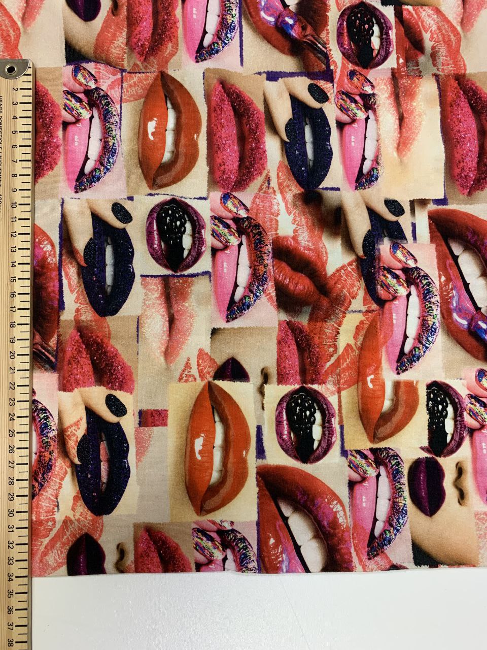 Digital Jersey Lippen-Design