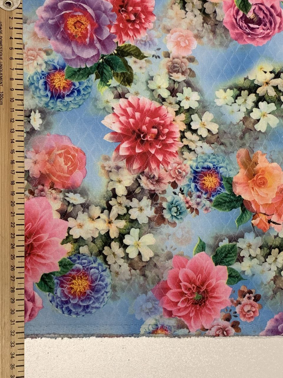 Baumwolle & Polyester Kleidung Stoffe farbenfrohe Blumen