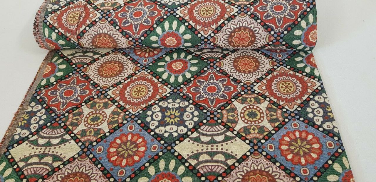 Gobelin Stoffe spezielles buntes Formendesign