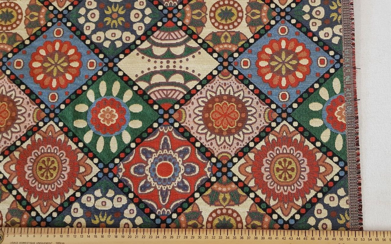 Gobelin Stoffe spezielles buntes Formendesign