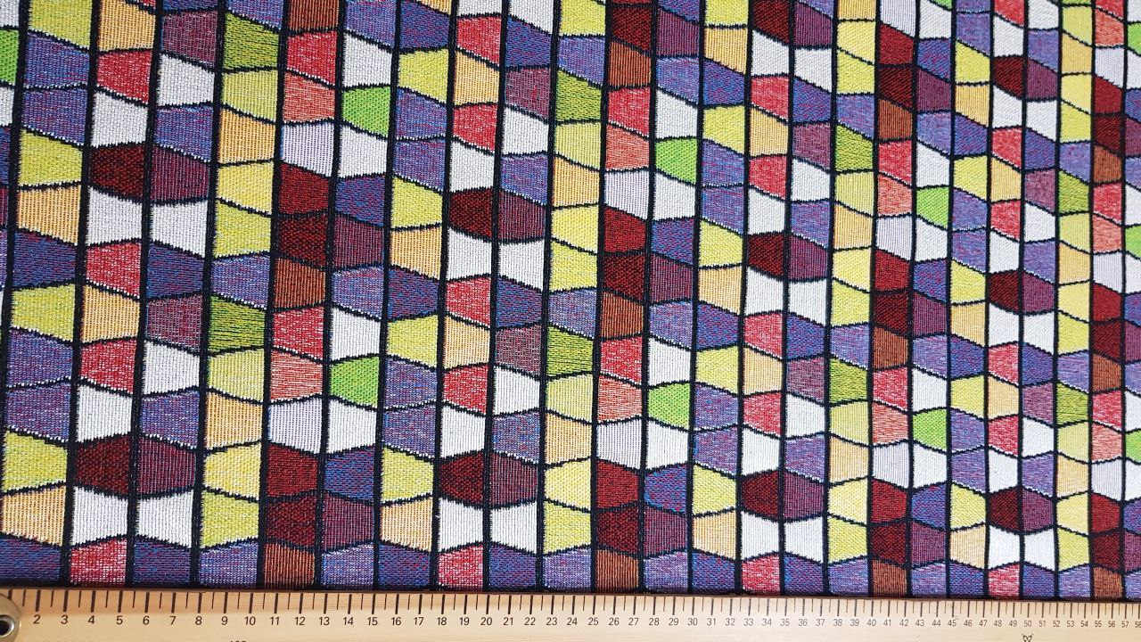 Gobelinstoff Geometriemuster