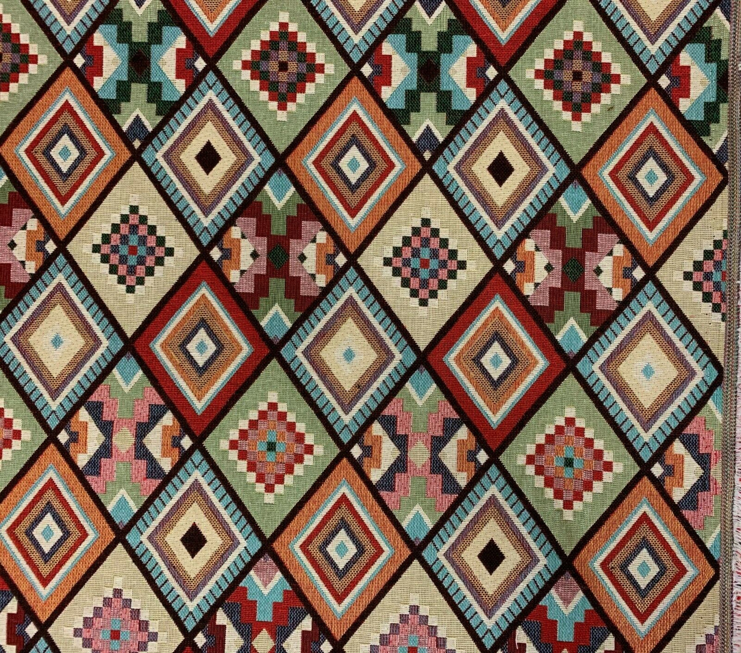 Gobelin stoffe Mosaikmuster