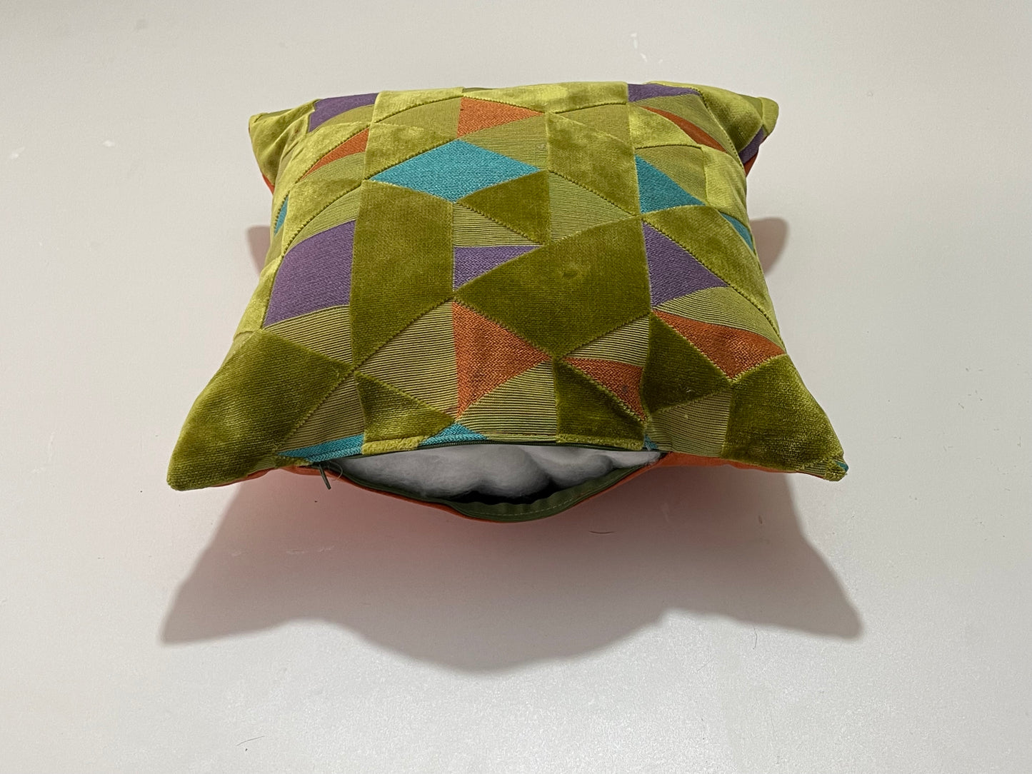 Samt kissen vescose  (43x43cm) Zeichnung ist drei Ecken