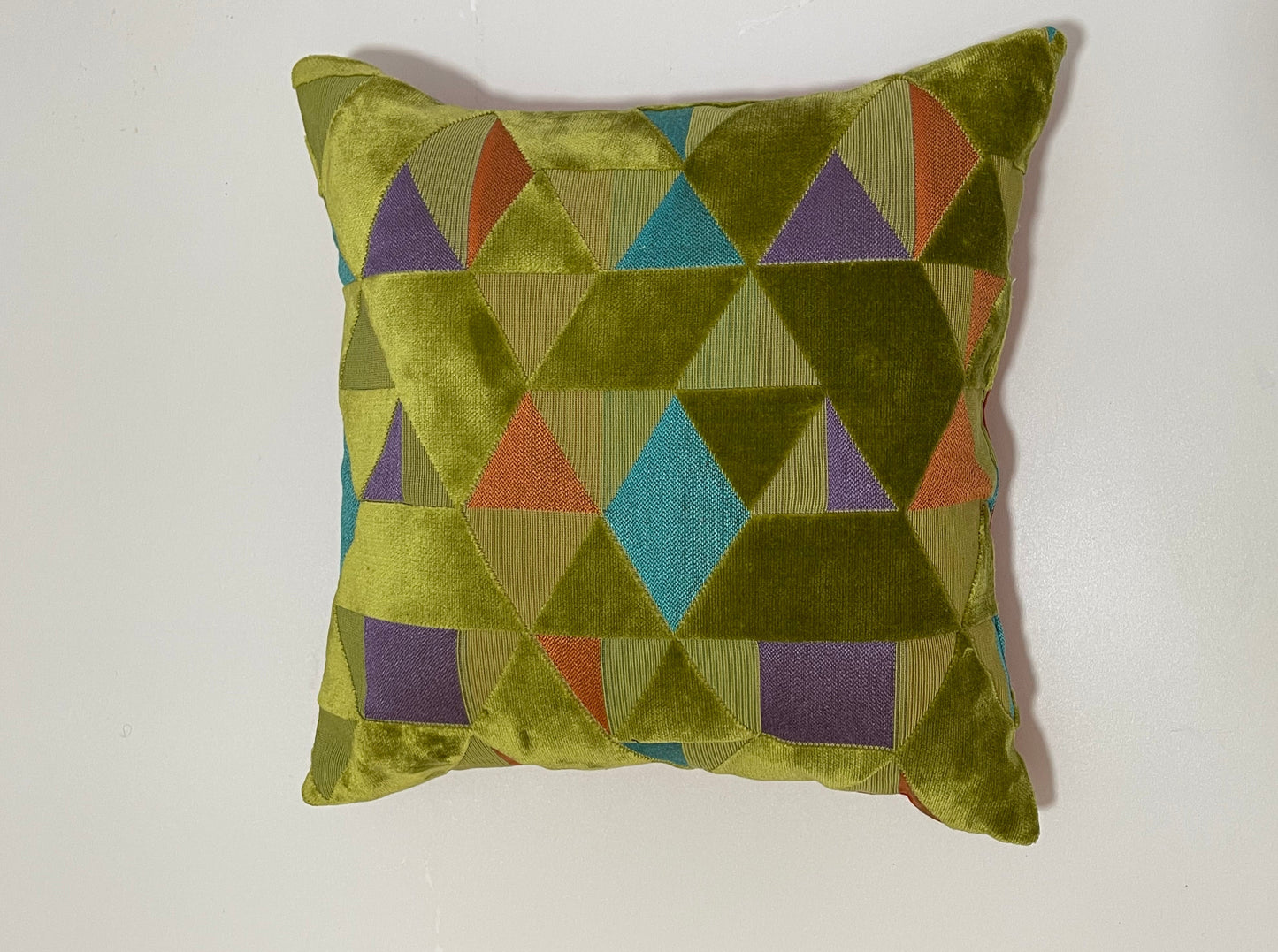 Samt kissen vescose  (43x43cm) Zeichnung ist drei Ecken