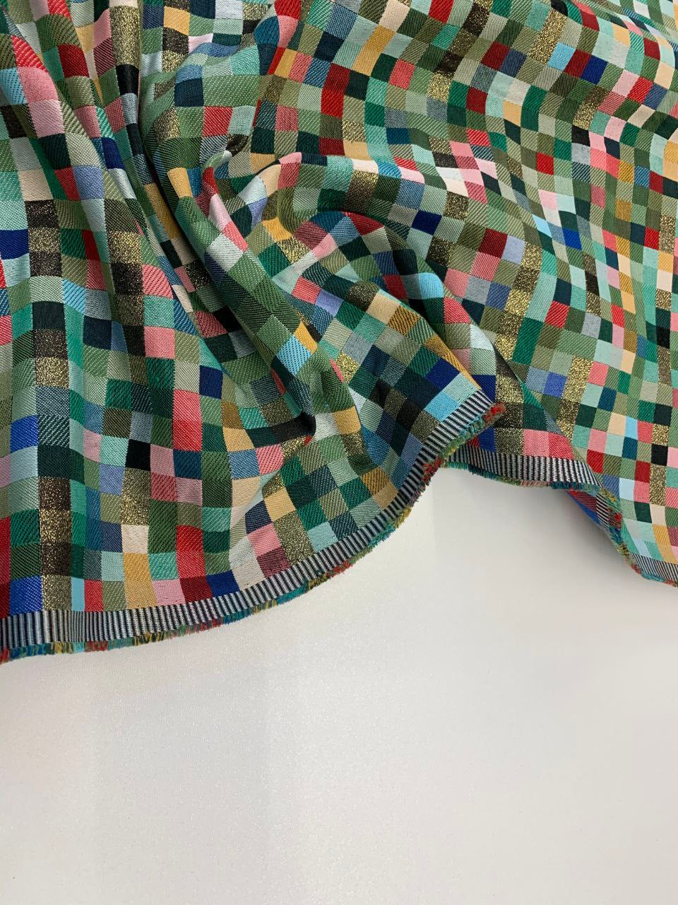 Jacar Stoffe bunte Quadrate