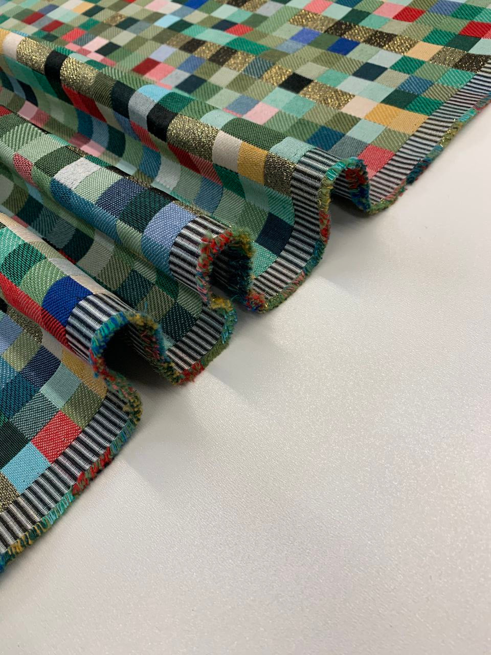 Jacar Stoffe bunte Quadrate