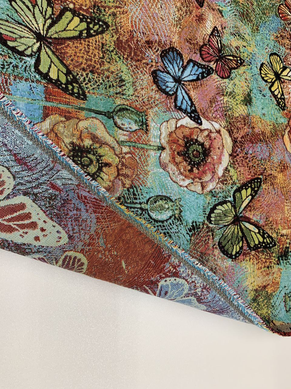 Gobelin Stoffe Schmetterlinge und Farben