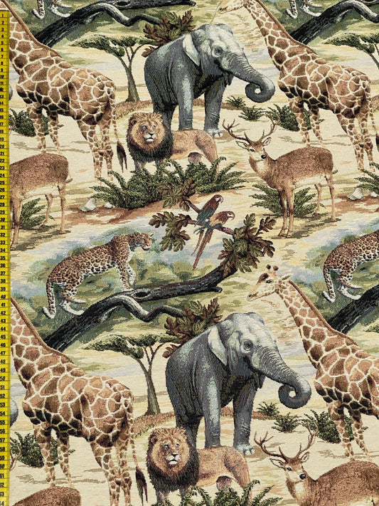 Gobelin Stoffe Safari Afrikanische Wüstensteppe