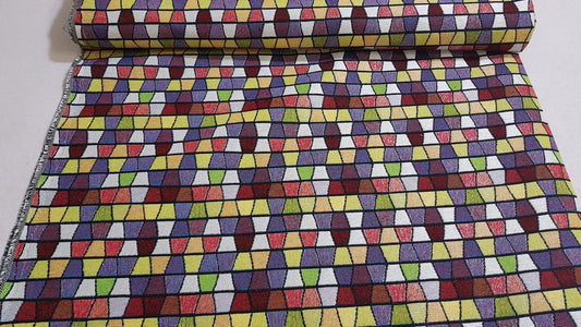 Gobelinstoff Geometriemuster